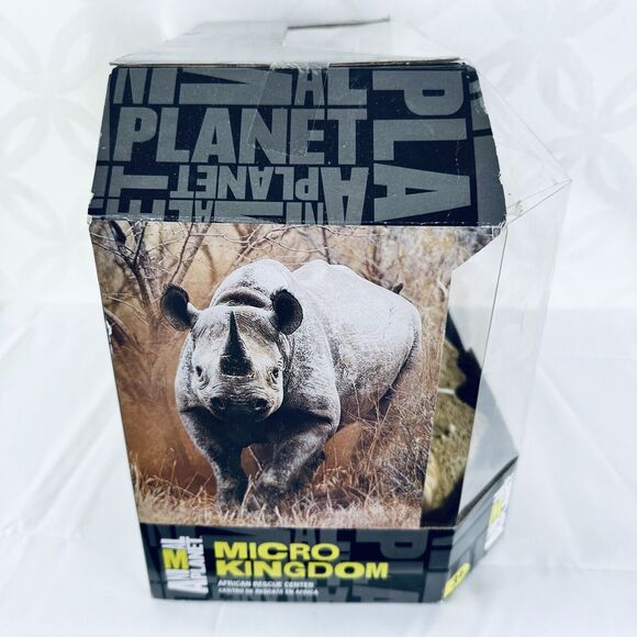 Animal Planet Micro Kingdom African Rescue Center Playset Lion Zebra Hippo - Picture 5 of 8